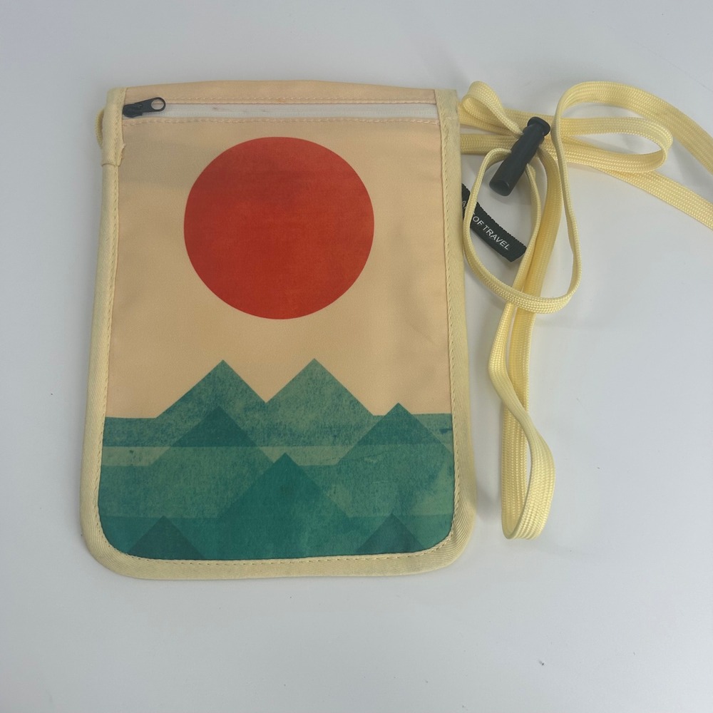 Art of Travel RFID travel wallet crossbody purse Budi Satria Kwan‎ art yellow